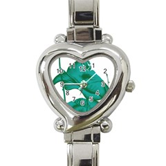 A Painting Of A Flower And A Fish On A Black Background Heart Italian Charm Watch