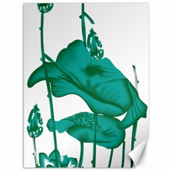 A Painting Of A Flower And A Fish On A Black Background Canvas 36  X 48 