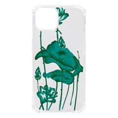 A Painting Of A Flower And A Fish On A Black Background Iphone 13 Tpu Uv Print Case