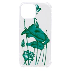 A Painting Of A Flower And A Fish On A Black Background Iphone 13 Mini Tpu Uv Print Case by catchydesignhill