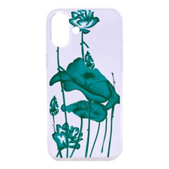 A Painting Of A Flower And A Fish On A Black Background Iphone 16 Pro Tpu Uv Print Case by catchydesignhill