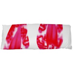 A Pair Of Red Leaves On A Black Background 15 x40  Body Pillow Case Dakimakura (two Sides) by catchydesignhill