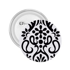 A Black And White Image Of An Ornate Design 2 25  Buttons