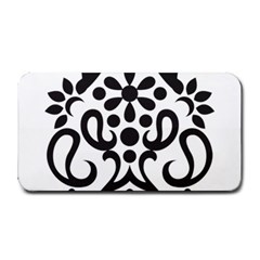 A Black And White Image Of An Ornate Design Medium Bar Mat by catchydesignhill