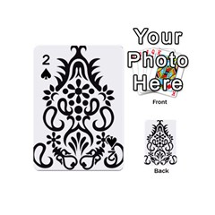 A Black And White Image Of An Ornate Design Playing Cards 54 Designs (mini) by catchydesignhill