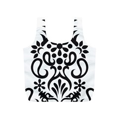 A Black And White Image Of An Ornate Design Full Print Recycle Bag (s) by catchydesignhill