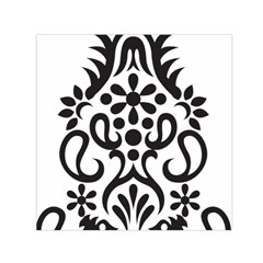 A Black And White Image Of An Ornate Design Square Satin Scarf (30  X 30 ) by catchydesignhill