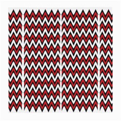 A Red And Black Zigzag Pattern On A White Background Medium Glasses Cloth by catchydesignhill