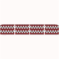 A Red And Black Zigzag Pattern On A White Background Small Bar Mat by catchydesignhill