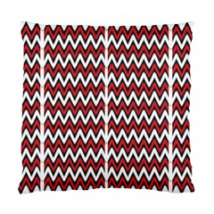 A Red And Black Zigzag Pattern On A White Background Standard Cushion Case (one Side) by catchydesignhill