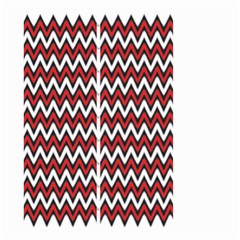 A Red And Black Zigzag Pattern On A White Background Small Garden Flag (two Sides)