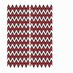 A Red And Black Zigzag Pattern On A White Background Large Garden Flag (two Sides)