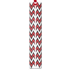 A Red And Black Zigzag Pattern On A White Background Large Book Marks by catchydesignhill