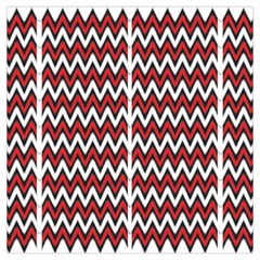 A Red And Black Zigzag Pattern On A White Background Lightweight Scarf  by catchydesignhill