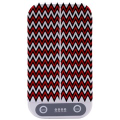 A Red And Black Zigzag Pattern On A White Background Sterilizers by catchydesignhill