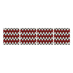 A Red And Black Zigzag Pattern On A White Background Banner And Sign 4  X 1  by catchydesignhill