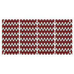 A Red And Black Zigzag Pattern On A White Background Banner And Sign 4  X 2  by catchydesignhill