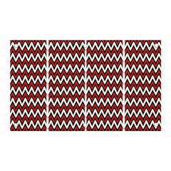 A Red And Black Zigzag Pattern On A White Background Banner And Sign 5  X 3  by catchydesignhill