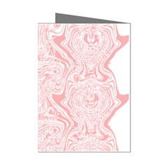 A Pink And White Abstract Design On A White Background Mini Greeting Cards (pkg Of 8) by catchydesignhill