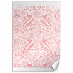 A Pink And White Abstract Design On A White Background Canvas 20  X 30 