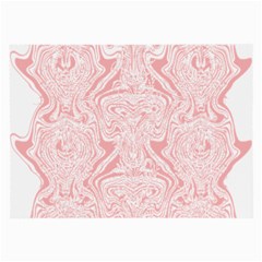 A Pink And White Abstract Design On A White Background Large Glasses Cloth (2 Sides)