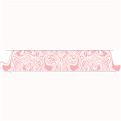 A Pink And White Abstract Design On A White Background Small Bar Mat