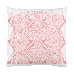 A Pink And White Abstract Design On A White Background Standard Cushion Case (two Sides)