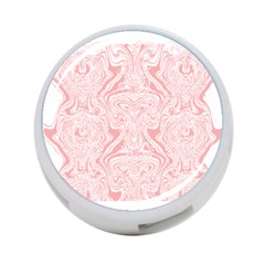 A Pink And White Abstract Design On A White Background 4-port Usb Hub (two Sides)