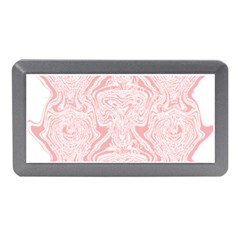 A Pink And White Abstract Design On A White Background Memory Card Reader (mini) by catchydesignhill