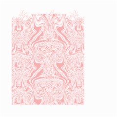 A Pink And White Abstract Design On A White Background Small Garden Flag (two Sides)