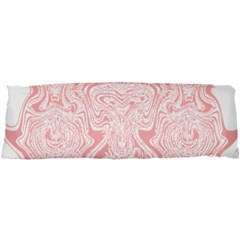 A Pink And White Abstract Design On A White Background 21 x63  Body Pillow Case Dakimakura (two Sides)