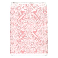 A Pink And White Abstract Design On A White Background Removable Flap Cover (s)