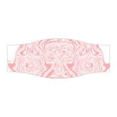 A Pink And White Abstract Design On A White Background Stretchable Headband by catchydesignhill