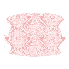 A Pink And White Abstract Design On A White Background Mini Square Pill Box