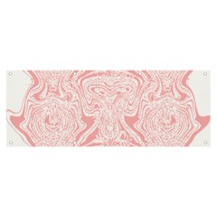 A Pink And White Abstract Design On A White Background Banner And Sign 8  X 3  by catchydesignhill