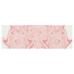 A Pink And White Abstract Design On A White Background Banner And Sign 12  X 4  by catchydesignhill