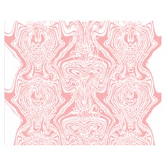 A Pink And White Abstract Design On A White Background Premium Plush Fleece Blanket (medium) by catchydesignhill