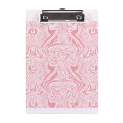 A Pink And White Abstract Design On A White Background A5 Acrylic Clipboard by catchydesignhill