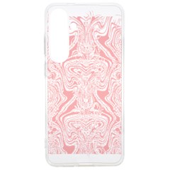 A Pink And White Abstract Design On A White Background Samsung Galaxy S24 Ultra 6 9 Inch Tpu Uv Case by catchydesignhill