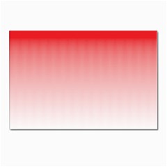 A Red And White Background With Small Squares Postcard 4 x 6  (pkg Of 10)