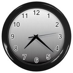 A Black And White Photo Of A Wall Wall Clock (black)