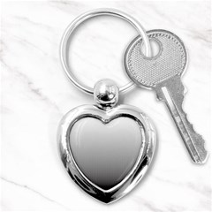 A Black And White Photo Of A Wall Key Chain (heart)