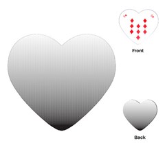 A Black And White Photo Of A Wall Playing Cards Single Design (heart)