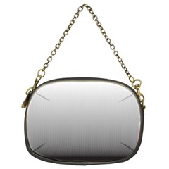 A Black And White Photo Of A Wall Chain Purse (two Sides)