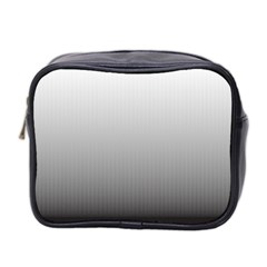 A Black And White Photo Of A Wall Mini Toiletries Bag (two Sides)