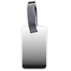 A Black And White Photo Of A Wall Luggage Tag (one Side)