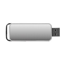 A Black And White Photo Of A Wall Portable Usb Flash (two Sides)