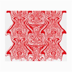 A Red And White Image Of A Pattern On A White Background Small Glasses Cloth