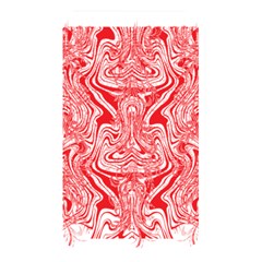 A Red And White Image Of A Pattern On A White Background Memory Card Reader (rectangular)