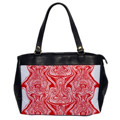 A Red And White Image Of A Pattern On A White Background Oversize Office Handbag